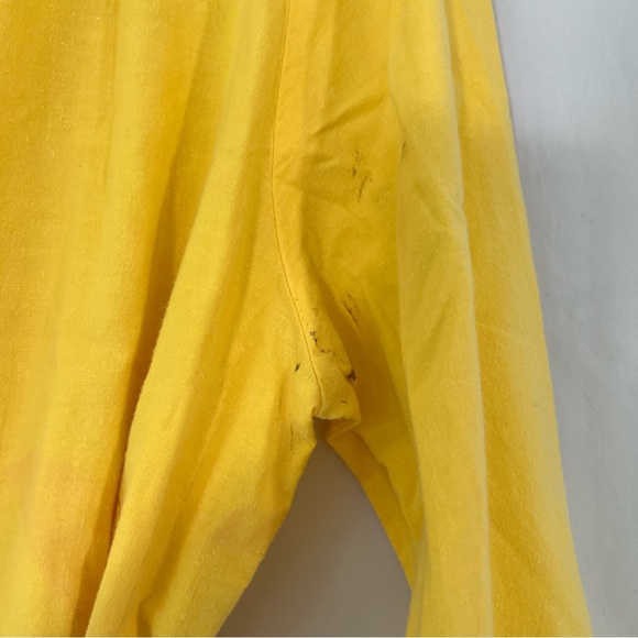 E.Z. Spirit Vintage 80s Yellow Belted Jumpsuit - Picture 9 of 11